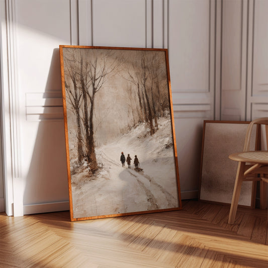 Footsteps Through Winter's Embrace