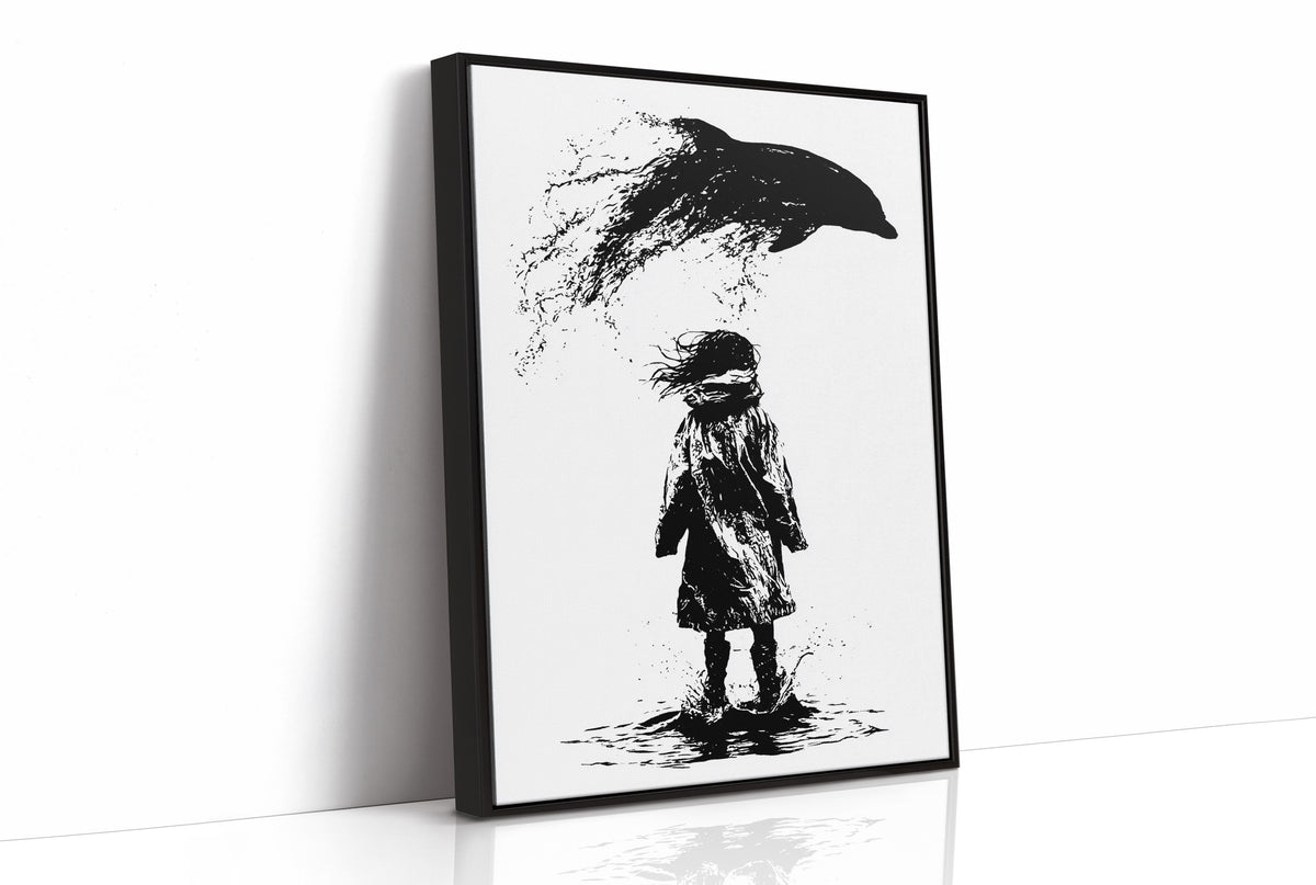 Ink Splash Dolphin Dream