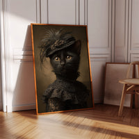 Regal Feline in Victorian Attire