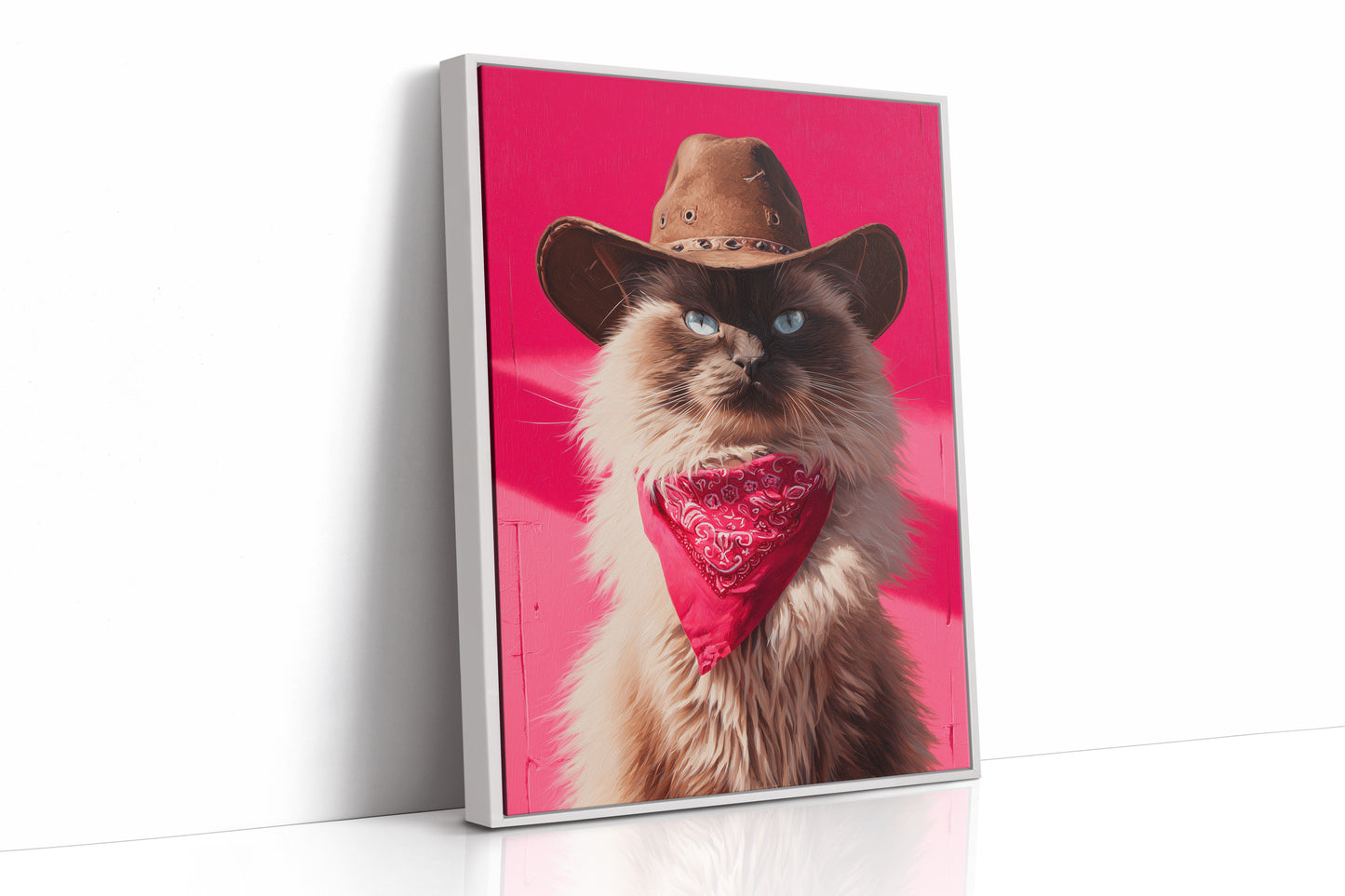 Feline Sheriff Rules Pink Mountains