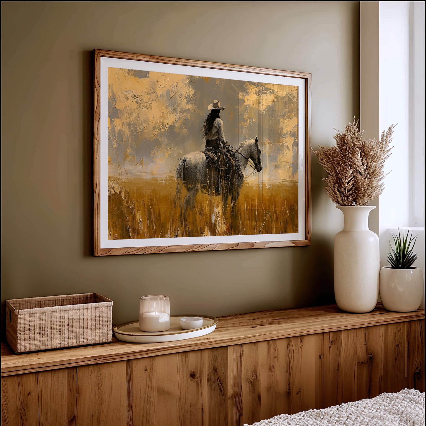 Rider in the Gold Field