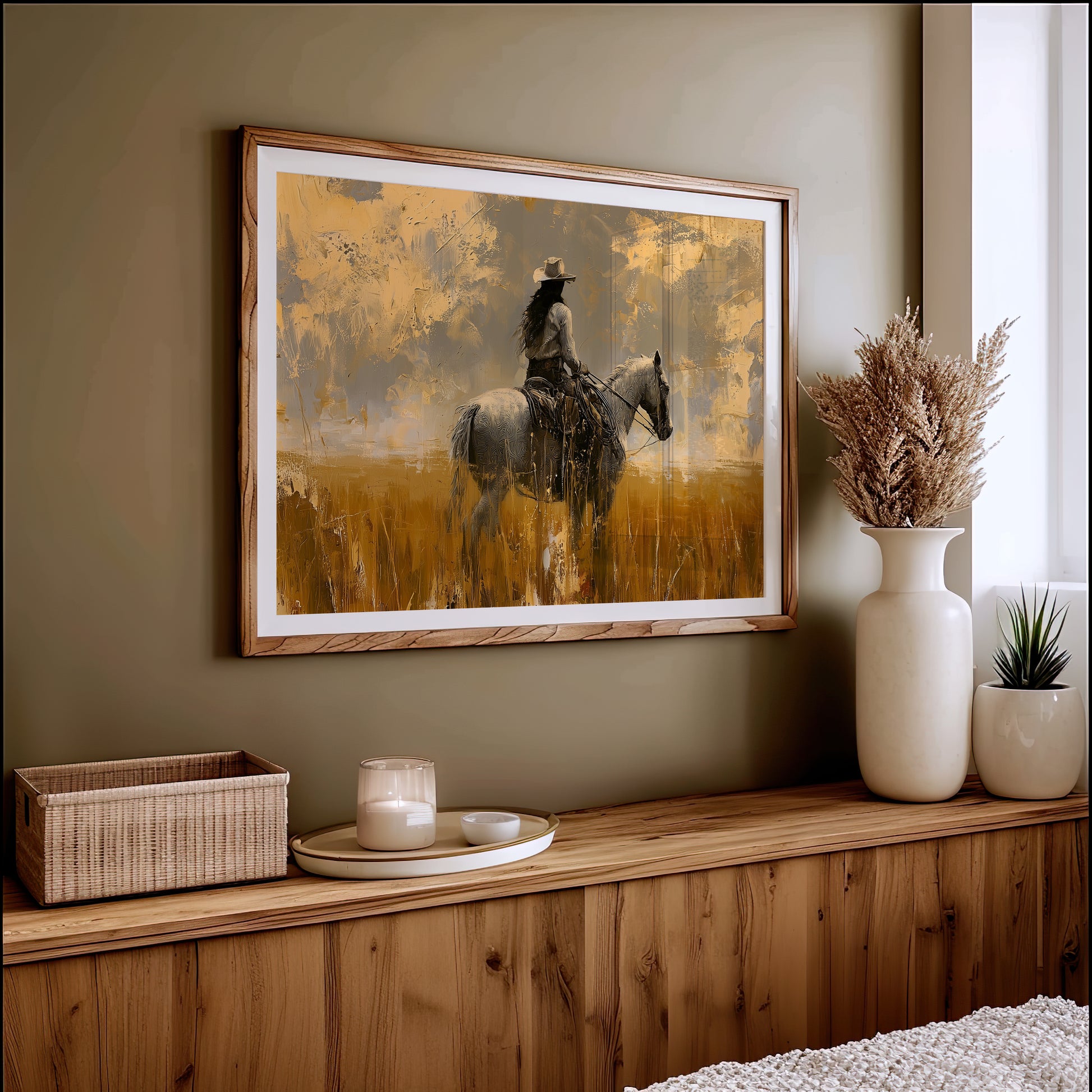 Rider in the Gold Field