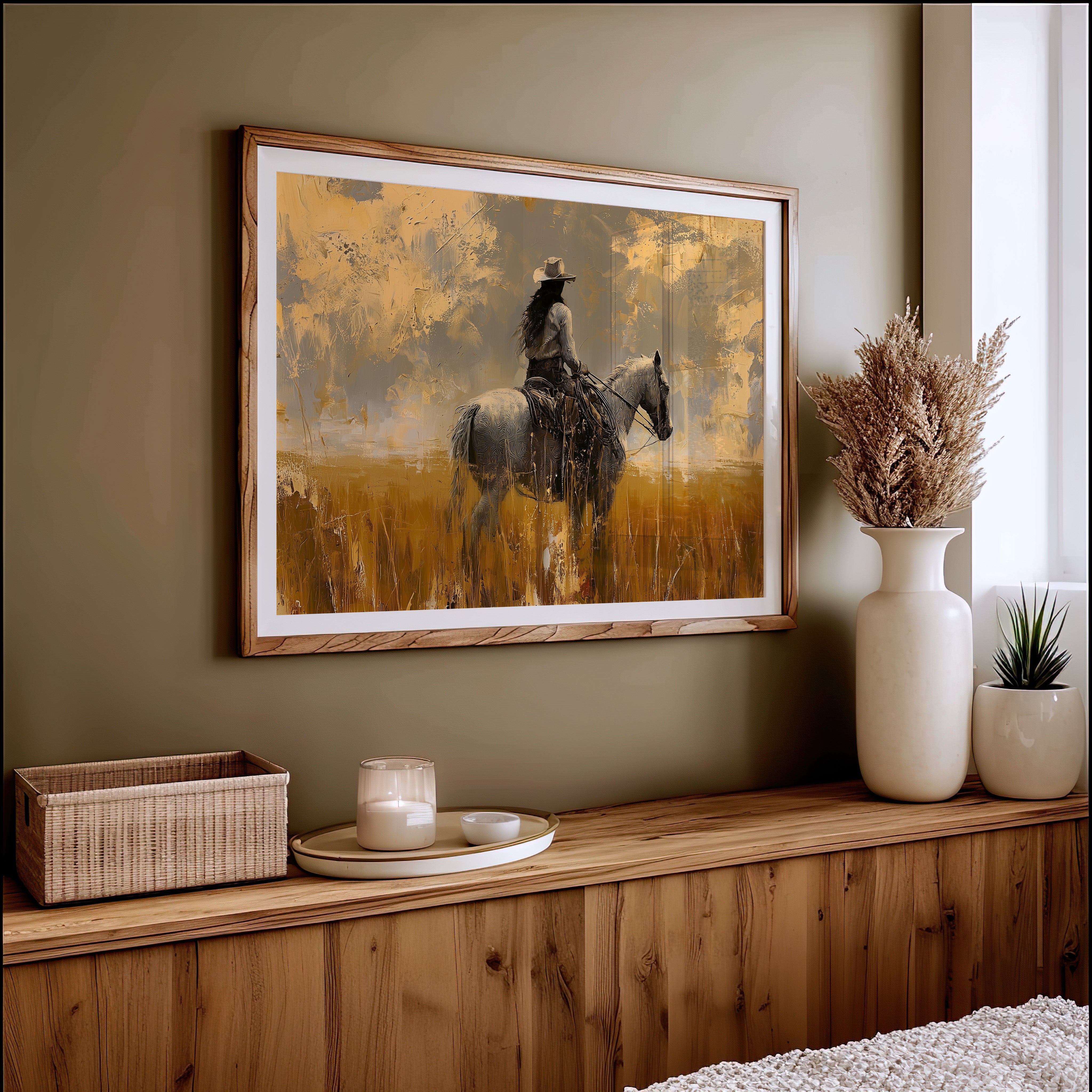 Rider in the Gold Field