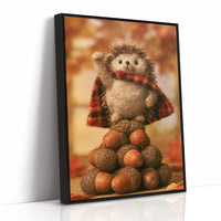 Felted Hedgehog Acorn Champion