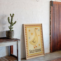 Silly Goose Folk Art Print