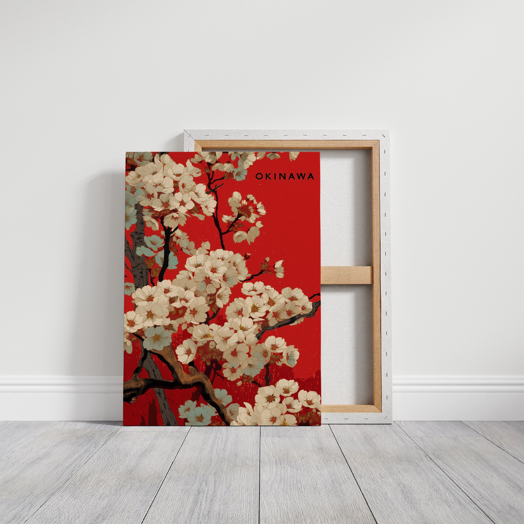 Cherry Blossoms Paint Okinawa Red