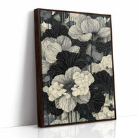 Poppies in Fine Black Ink