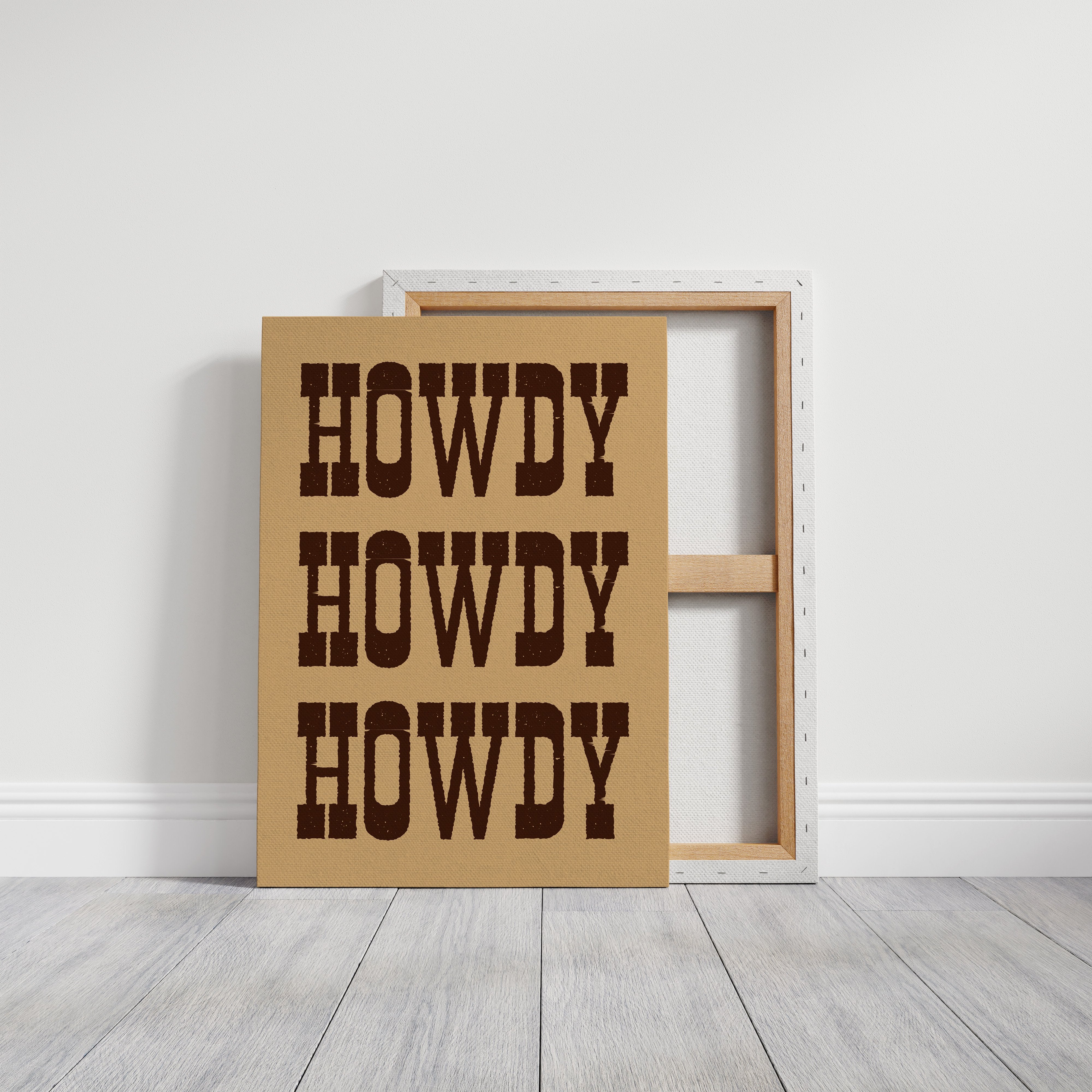 Texan Greetings In Rustic Type