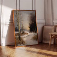 When Snow Meets Setting Sun