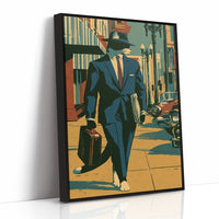 Noir Detective Cat Street Scene