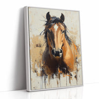 Golden Mare with Wild Mane