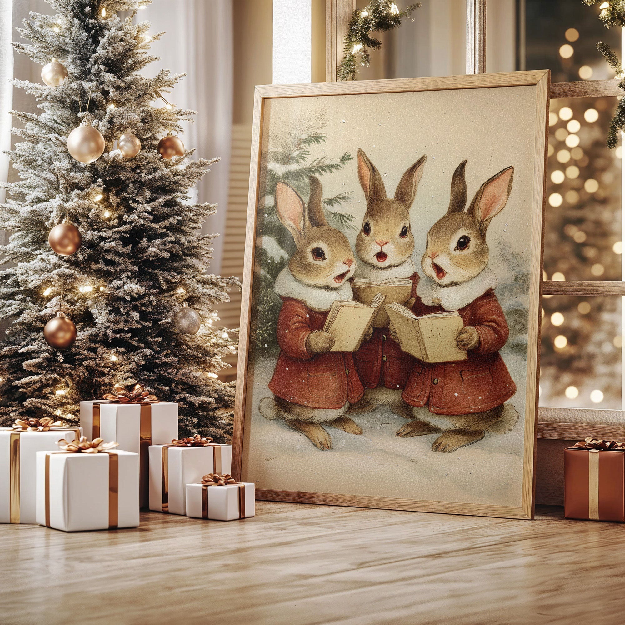 Winter Rabbits Sing Their Carols
