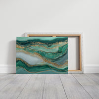 Emerald Tides in Gold