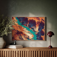 Turquoise Rivers Carve Ancient Stone