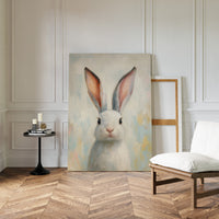 Bright Eyed Bunny in Soft Pastels