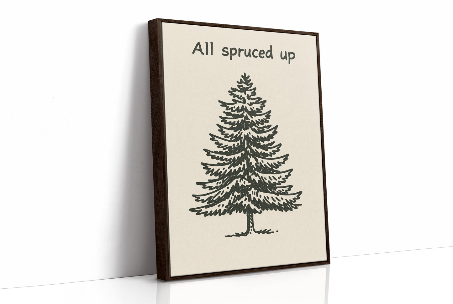 Simple Evergreen In December Light