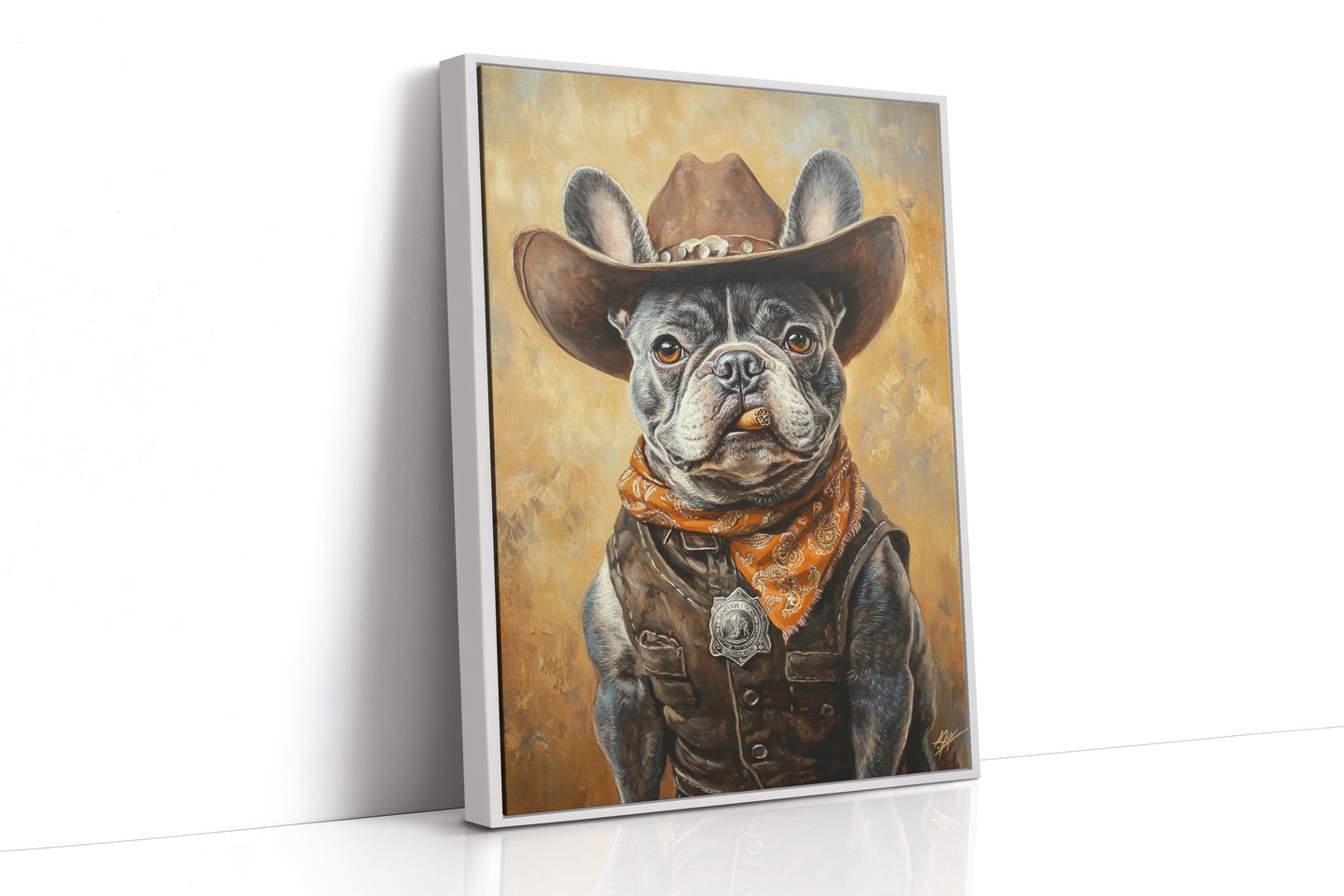 Sheriff Bulldog with a Badge and Attitude