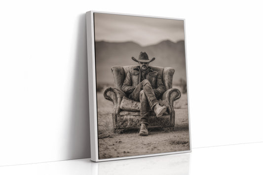 Leather Armchair Holds Desert Solitude