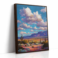 Desert Symphony Under Lavender Clouds