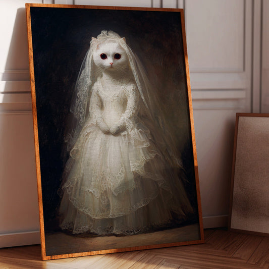 A Feline Bride Awaits the Unseen