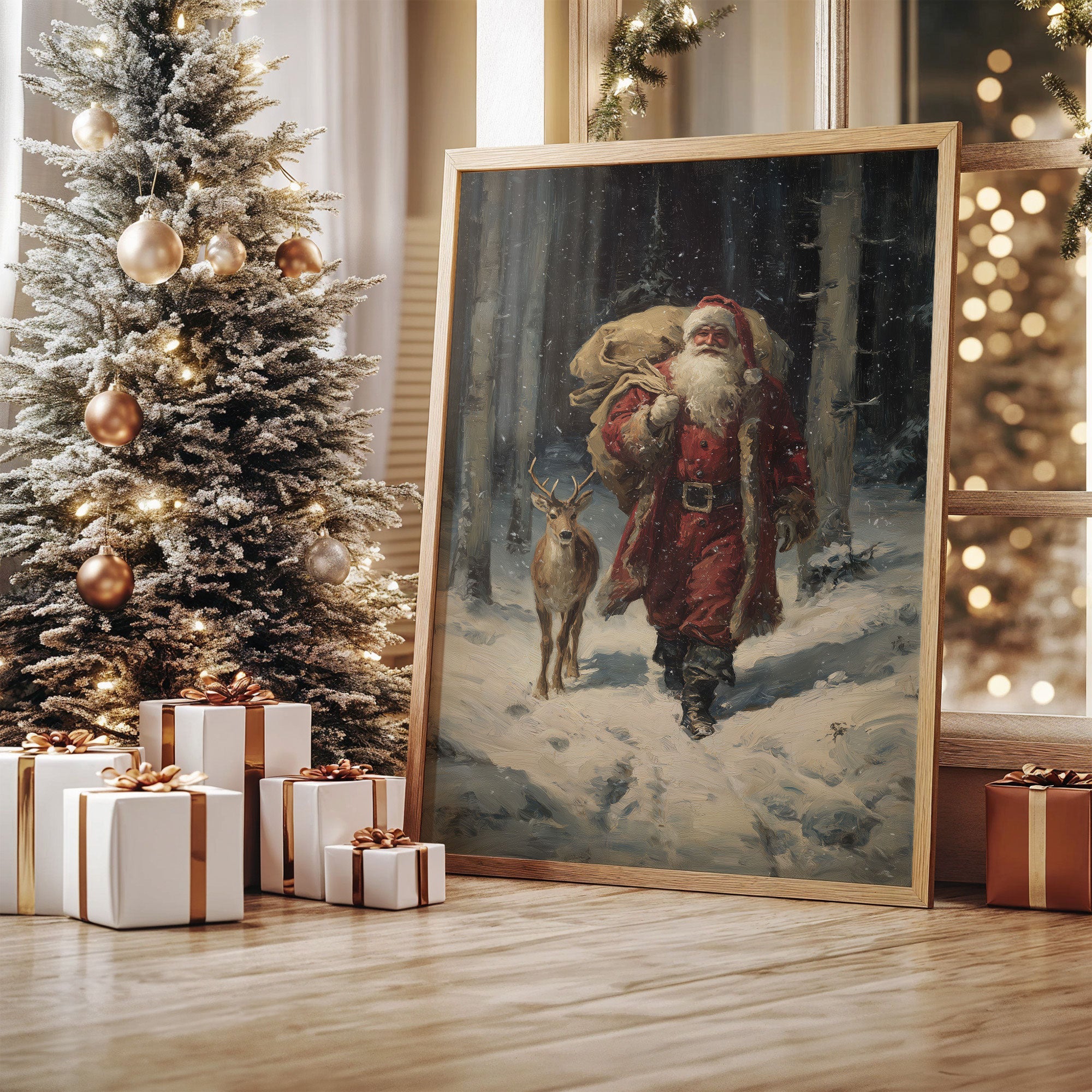 Forest Friends Share Winter's Magic