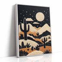 Desert Moonlight Paints Ancient Stories