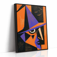 Cubist Witch Face Halloween