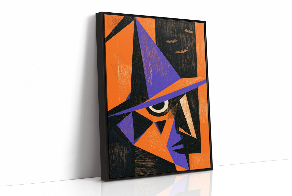 Cubist Witch Face Halloween