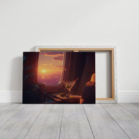 Sunset at Thirty Thousand
