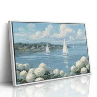 Hydrangeas Bloom By Sailing Waters