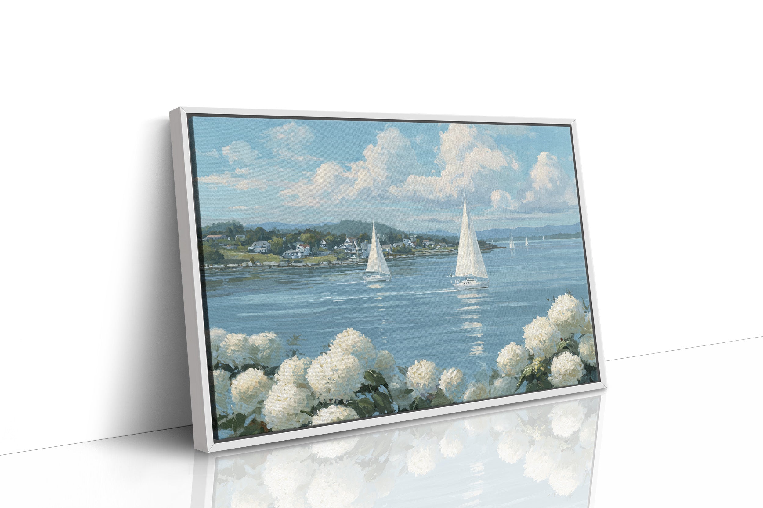 Hydrangeas Bloom By Sailing Waters