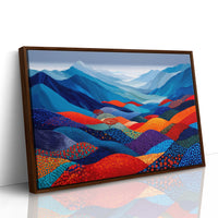 Mountain Dreams In Patchwork Blue