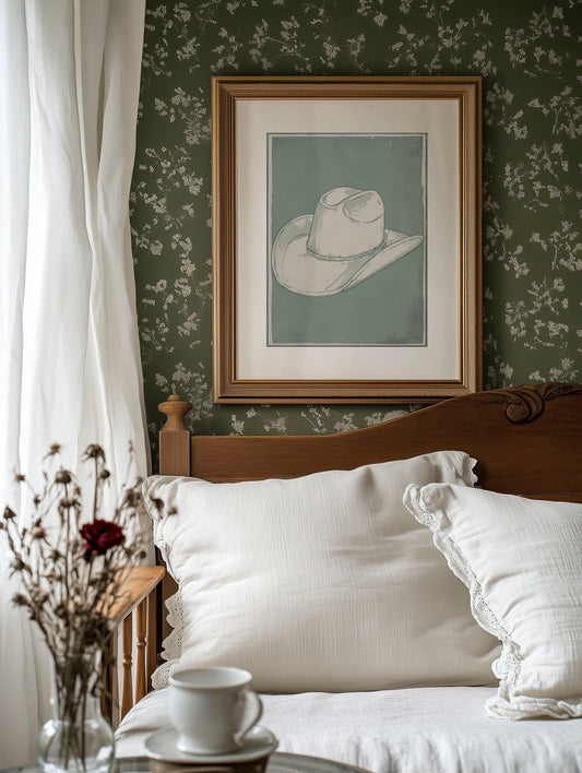 Weathered Rancher's Dream - Vintage Cowboy Hat