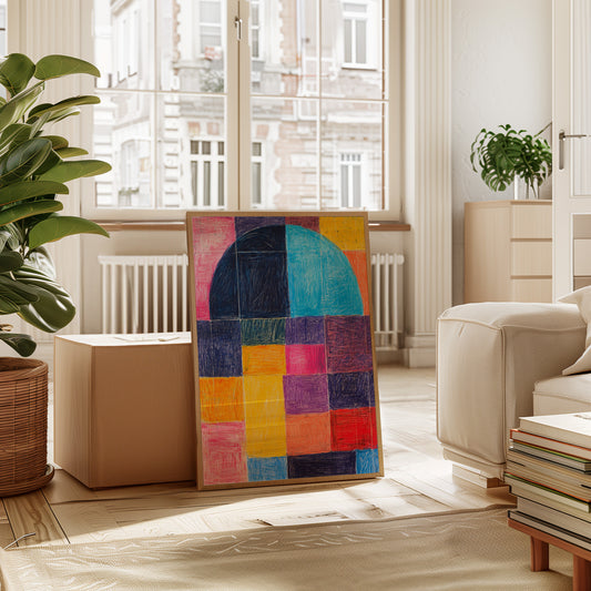 Colors Dance Through City Windows