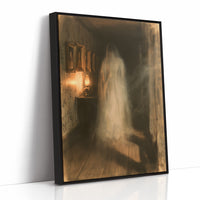 Ghostly Figure Haunted Hallway