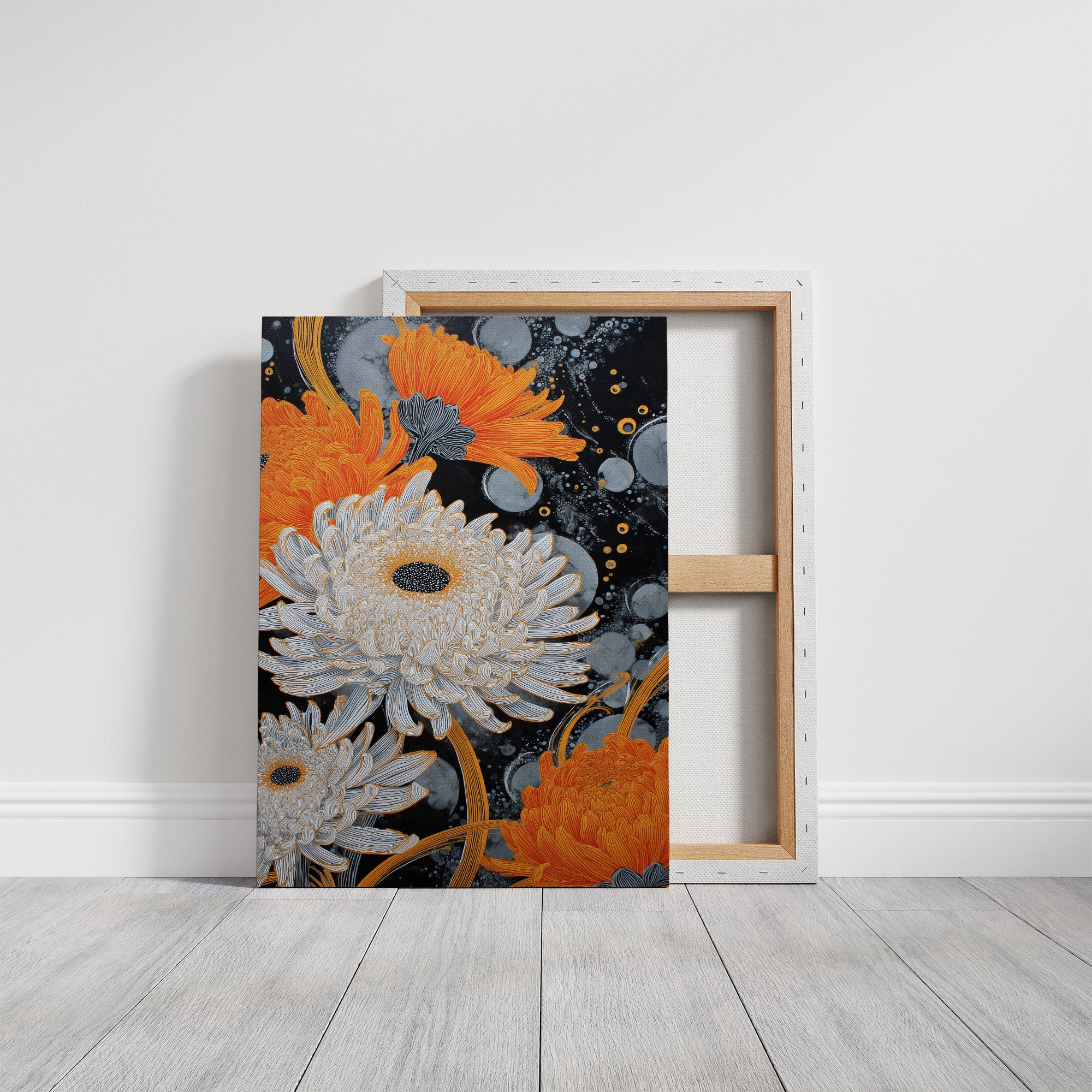 Chrysanthemums Dance Through Midnight Stars