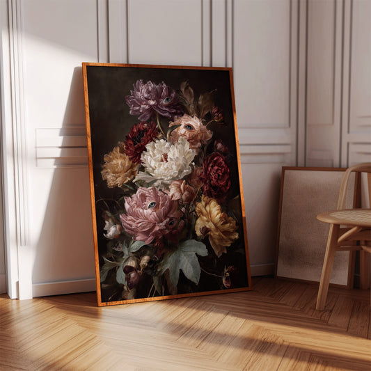 Gaze Among Petals' Secrets