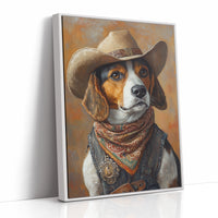 Deputy Beagle in Bandana and Hat