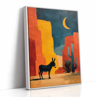 Desert Moon Finds Silent Companions