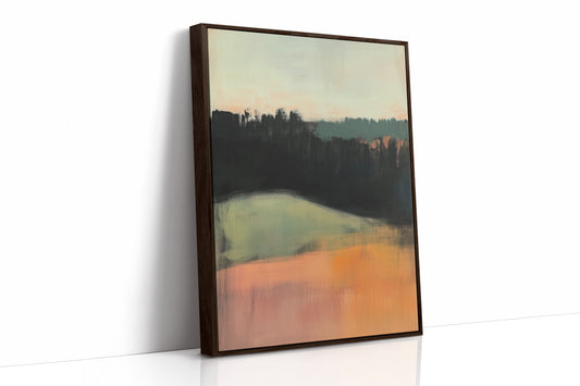 Forest Lines Meet Coral Dawn