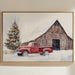 Red Pickup Brings Christmas Home