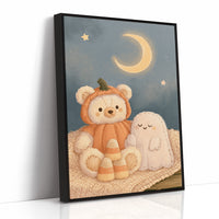 Cozy Bear Ghost Plushie Duo
