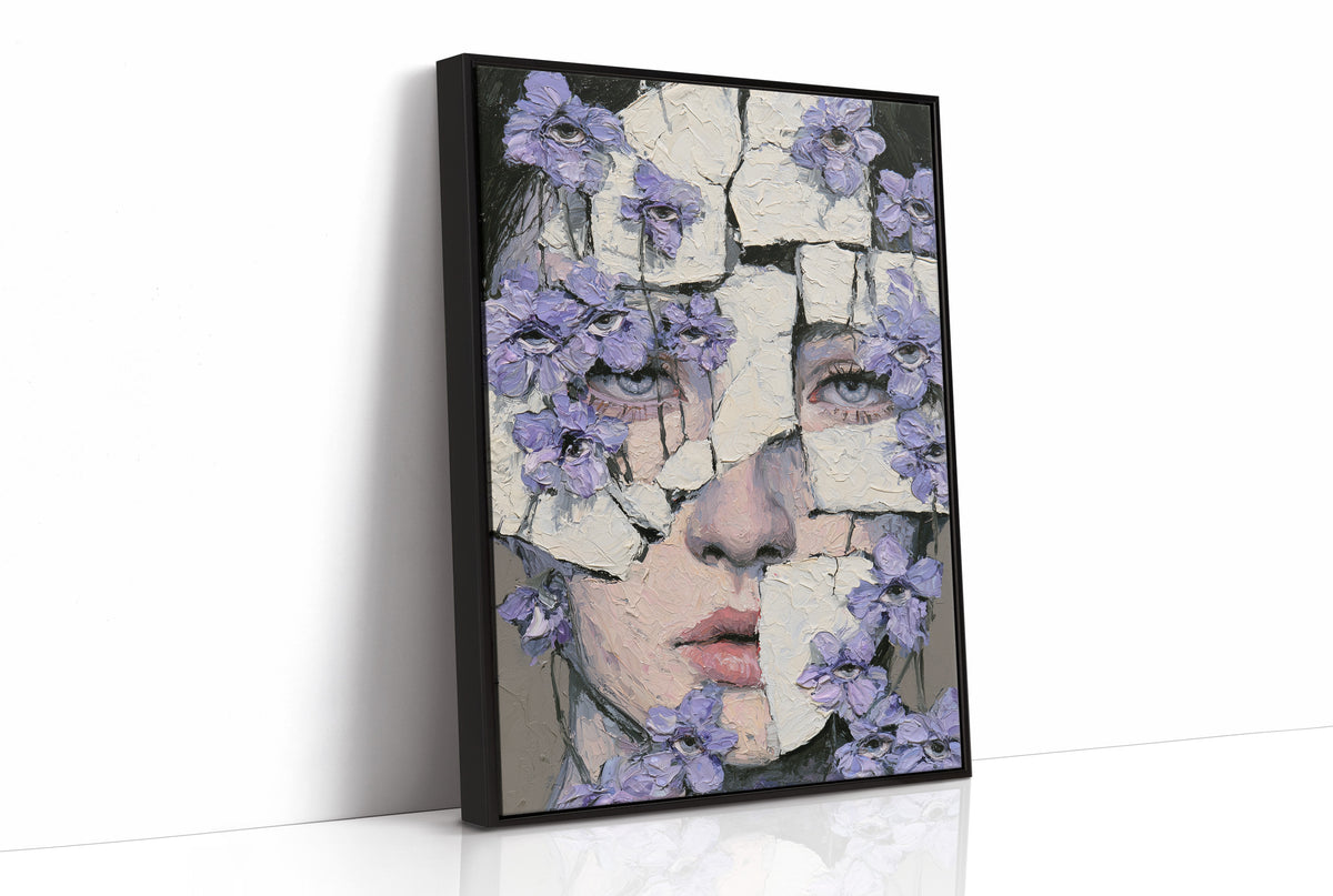 Fractured Face Violet Eyes