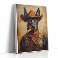 Doberman Marshal with a Steel Gaze