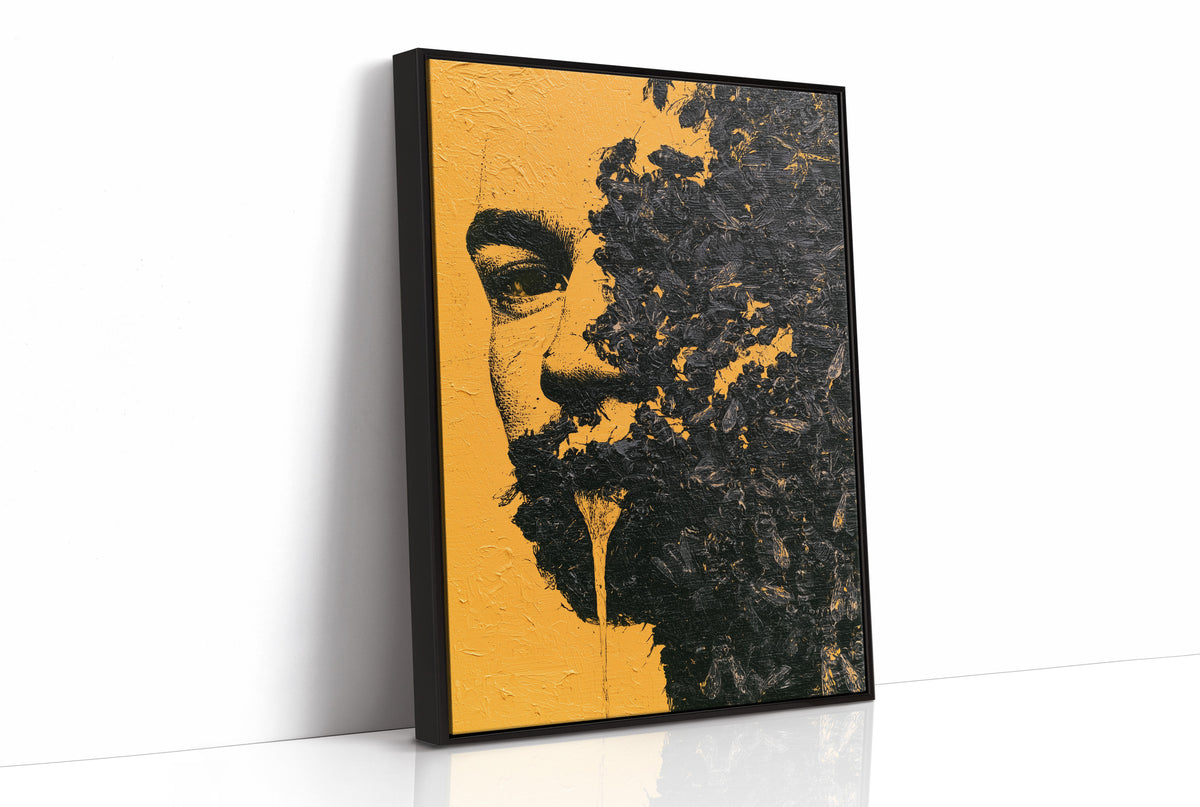 Amber Half Face Decay Art