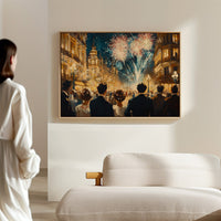 Midnight Sparkles Over Paris Streets