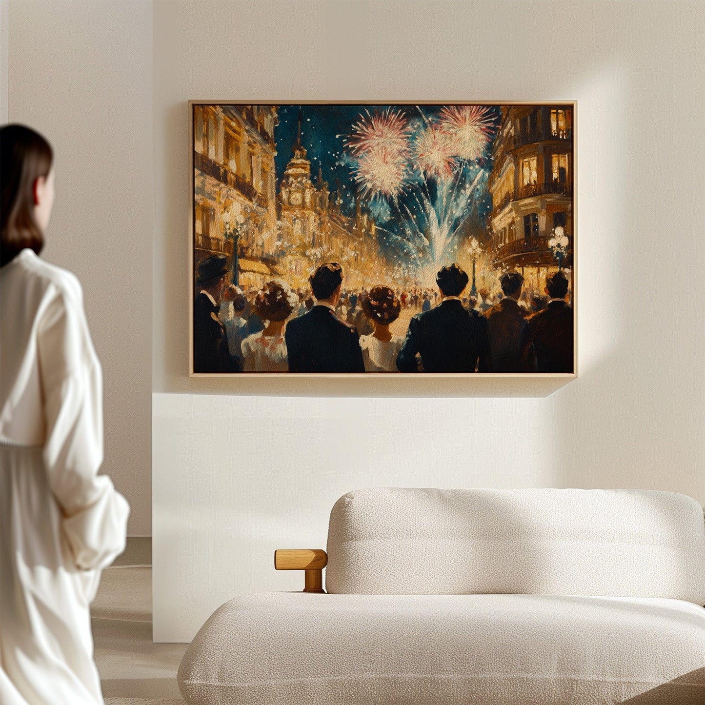 Midnight Sparkles Over Paris Streets