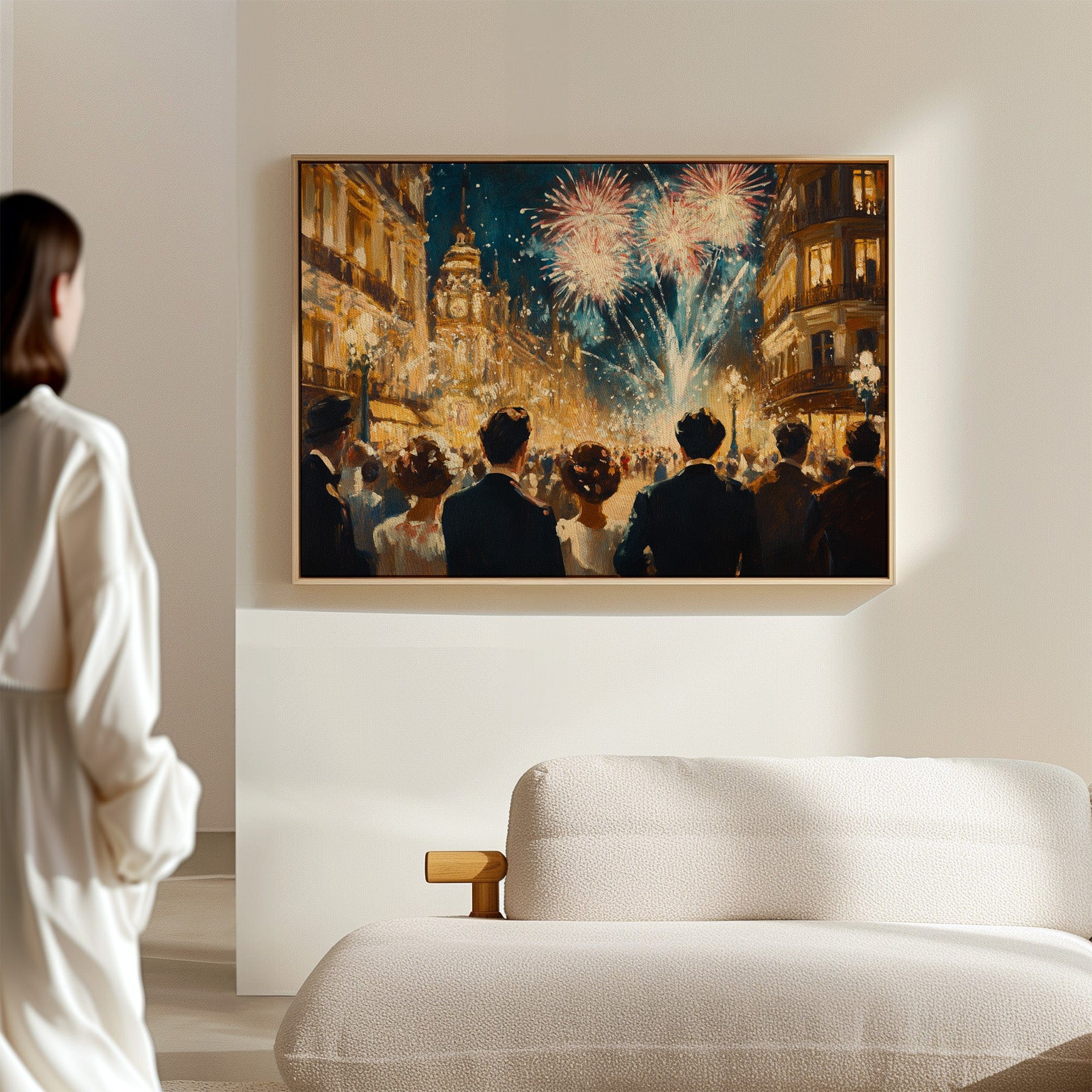 Midnight Sparkles Over Paris Streets