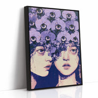 Twin Faces Violet Eye Crown