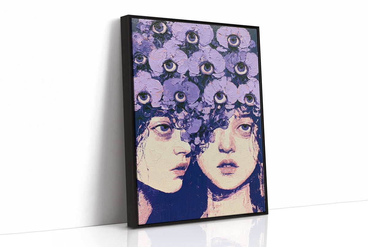 Twin Faces Violet Eye Crown